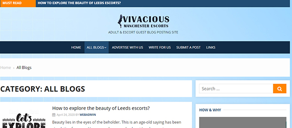 Vivacious Manchester Escorts Blogs